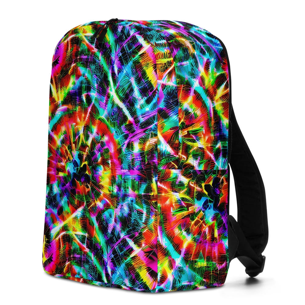 Cyber Kaleidoscope on Minimalist Backpack — Left
