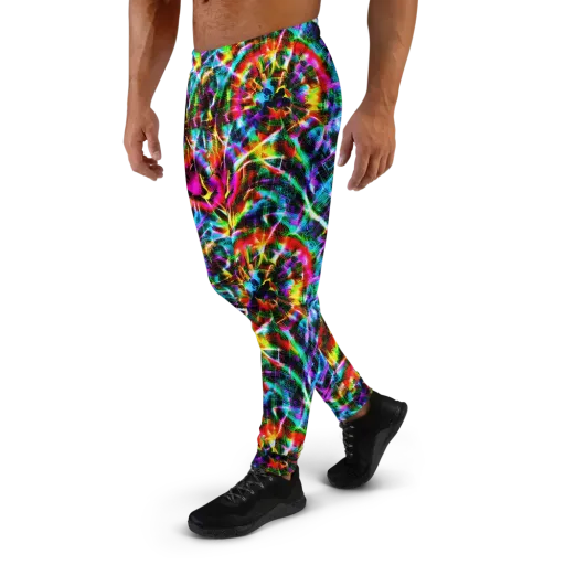 Cyber Kaleidoscope on a Men's Joggers