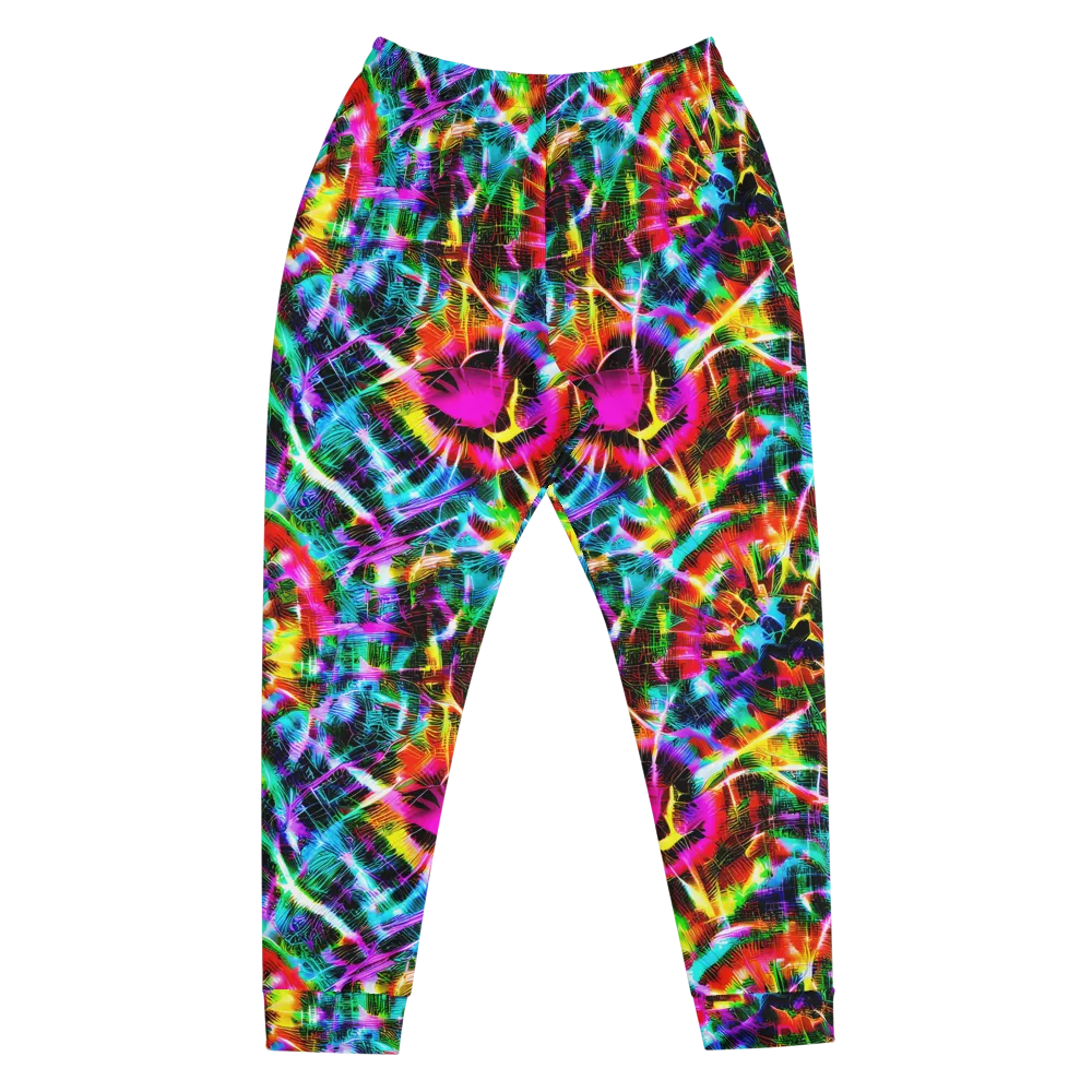 Cyber Kaleidoscope on Men's Joggers — Front