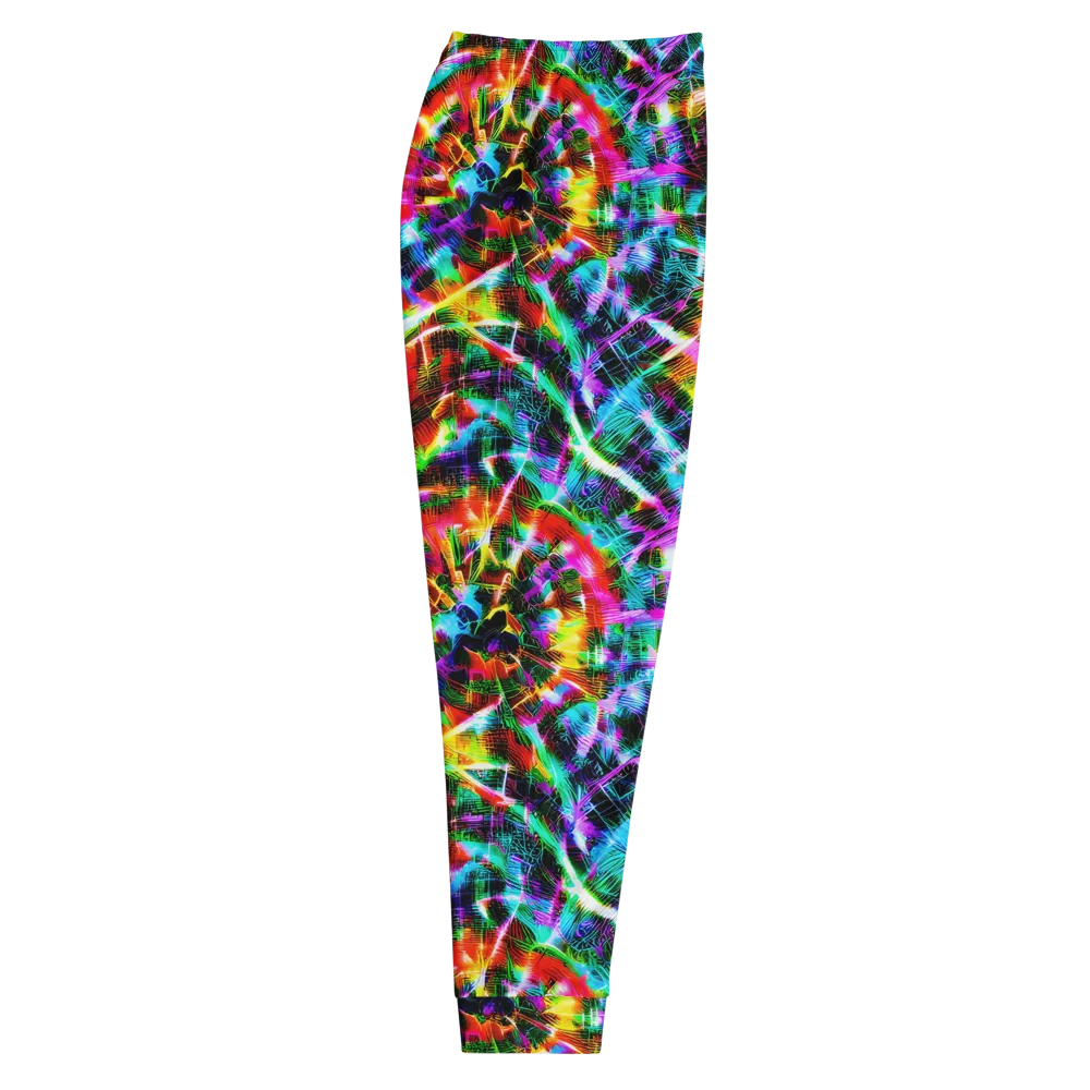 Cyber Kaleidoscope on Men's Joggers — Right