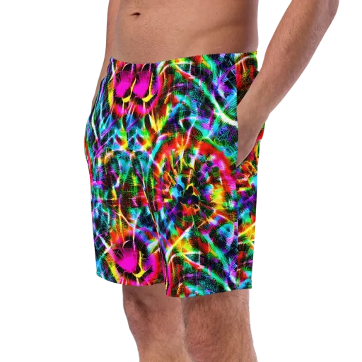 Cyber Kaleidoscope on a Swim Trunks