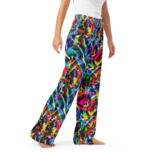 Cyber Kaleidoscope on a Women's Pajama Pants