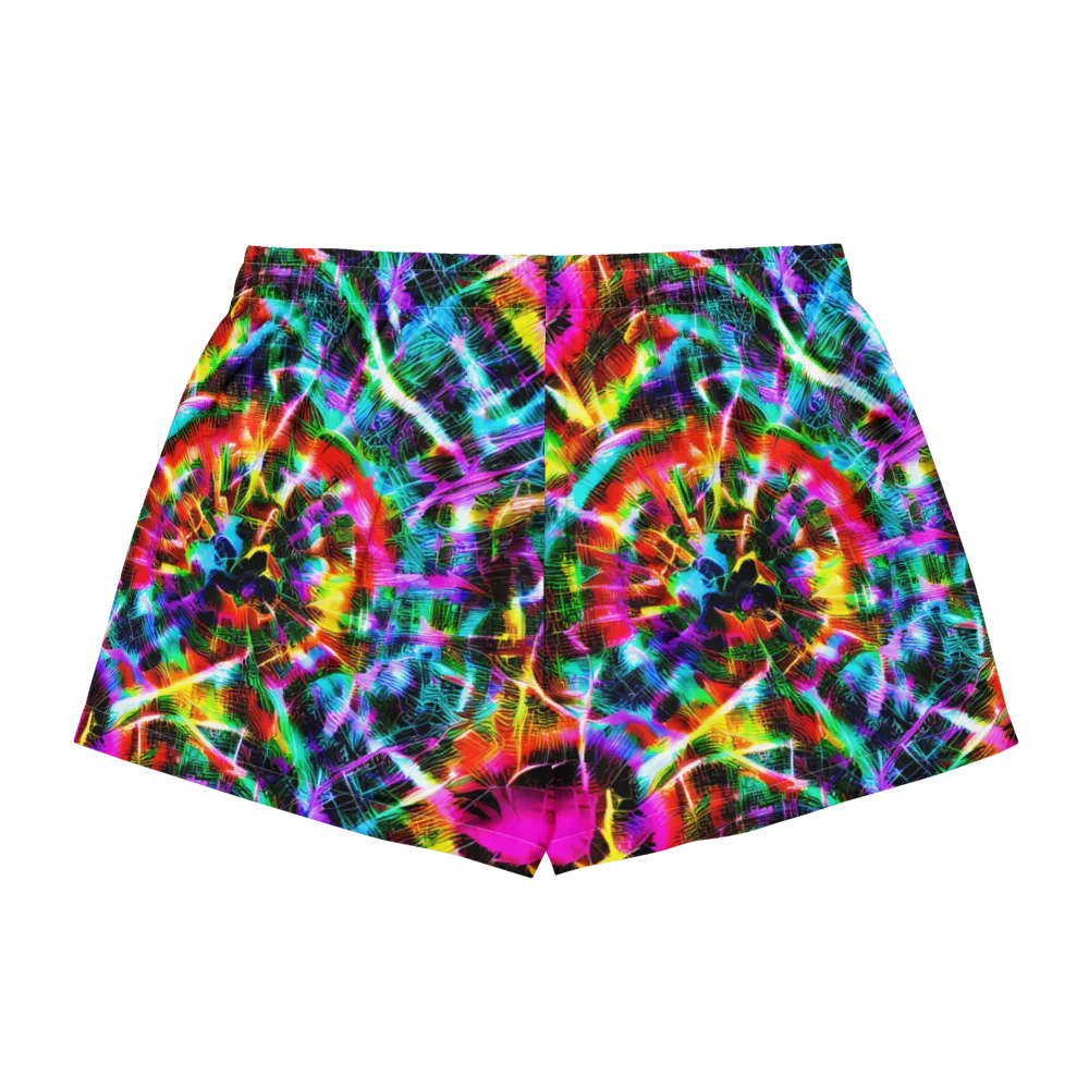 Cyber Kaleidoscope on Women's Pajama Shorts — Back