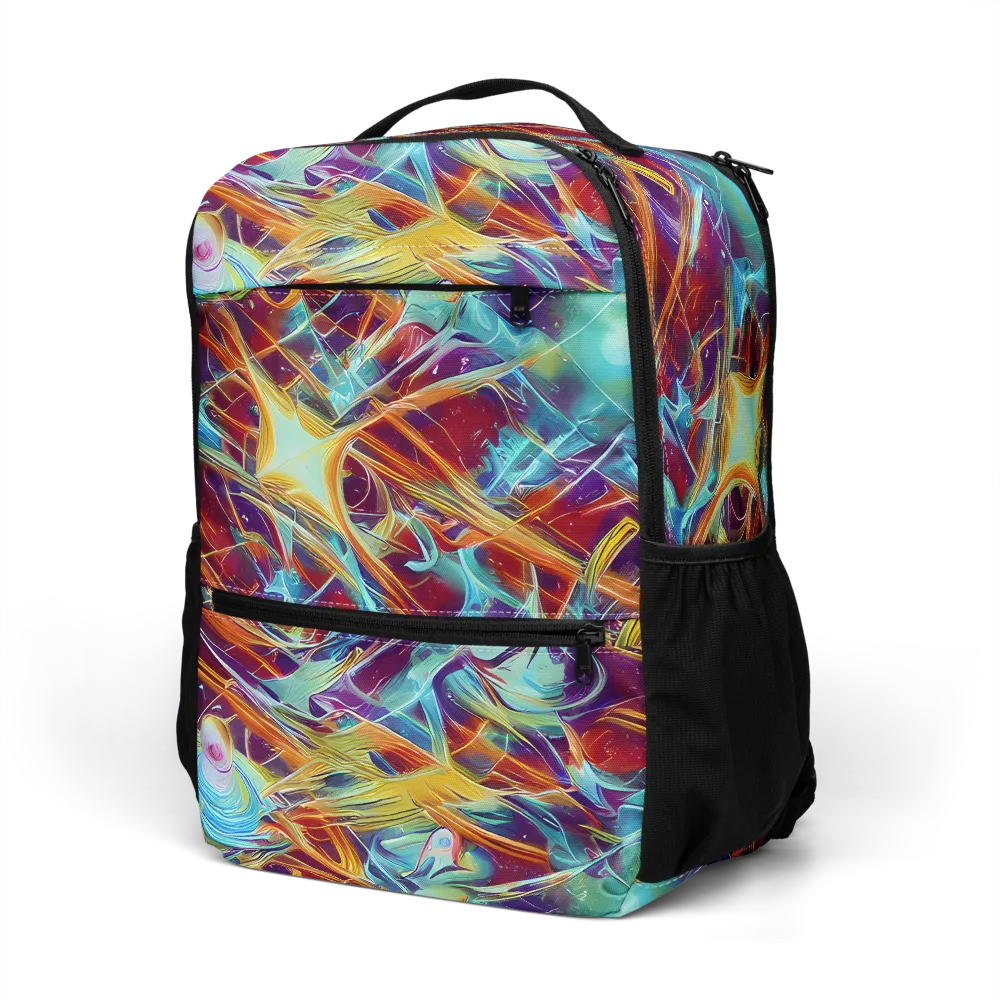 Turquoise Emberglass on Utility Backpack — Left Front