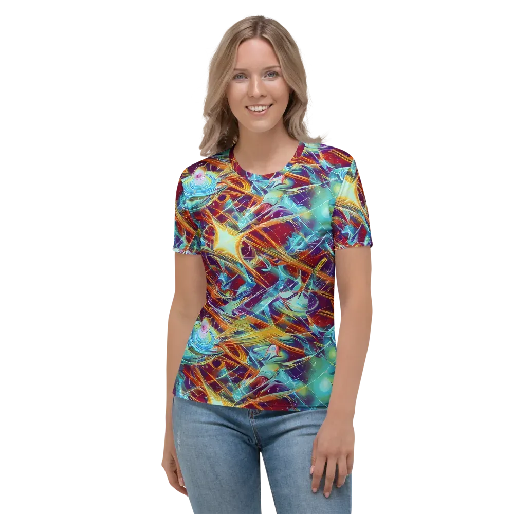 Turquoise Emberglass on Women's Crew Neck T-Shirt — Front