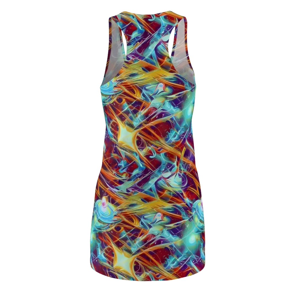 Turquoise Emberglass on Racerback Dress — Back