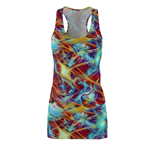 Turquoise Emberglass on a Racerback Dress