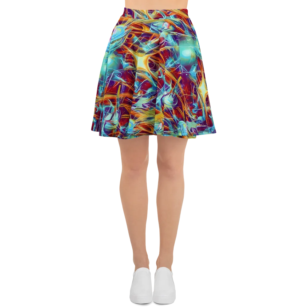 Turquoise Emberglass on Skater Skirt — Front
