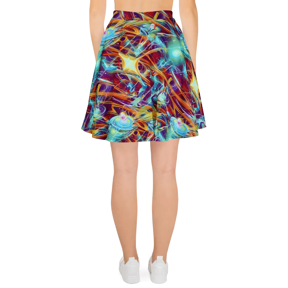 Turquoise Emberglass on Skater Skirt — Back