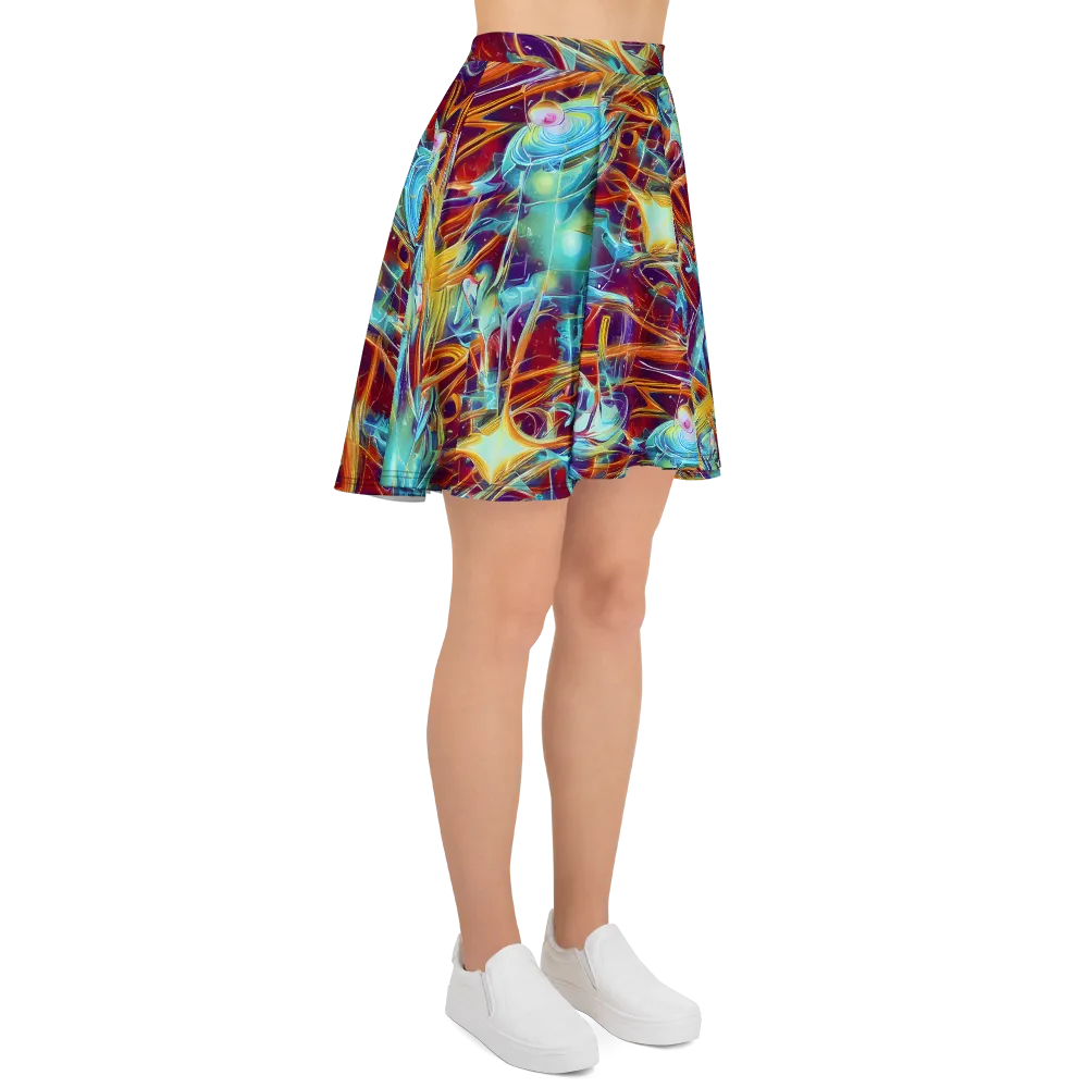 Turquoise Emberglass on Skater Skirt — Right