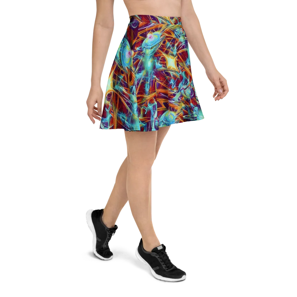 Turquoise Emberglass on Skater Skirt — Right