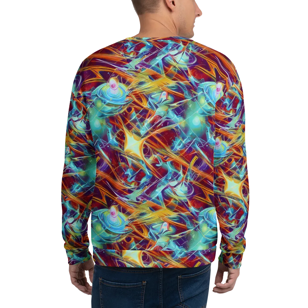 Turquoise Emberglass on Sweatshirt — Back