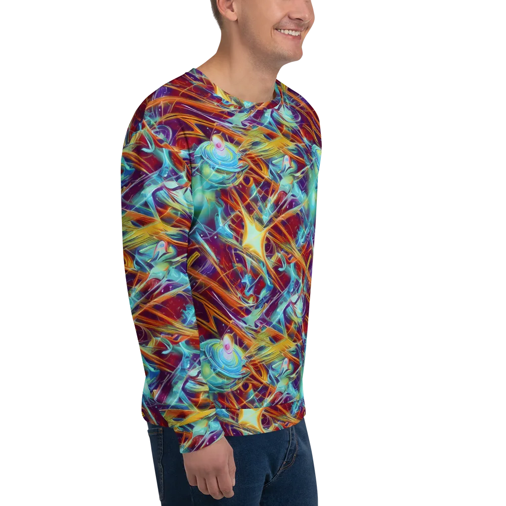 Turquoise Emberglass on Sweatshirt — Right Front