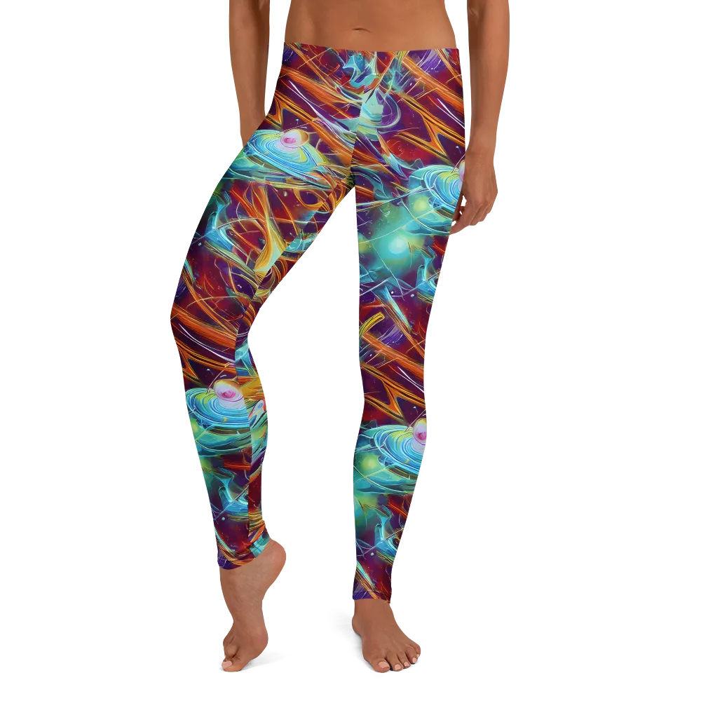 Turquoise Emberglass on Leggings — Front