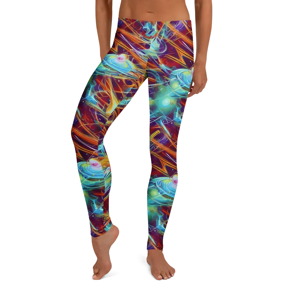 Turquoise Emberglass on Leggings — Front