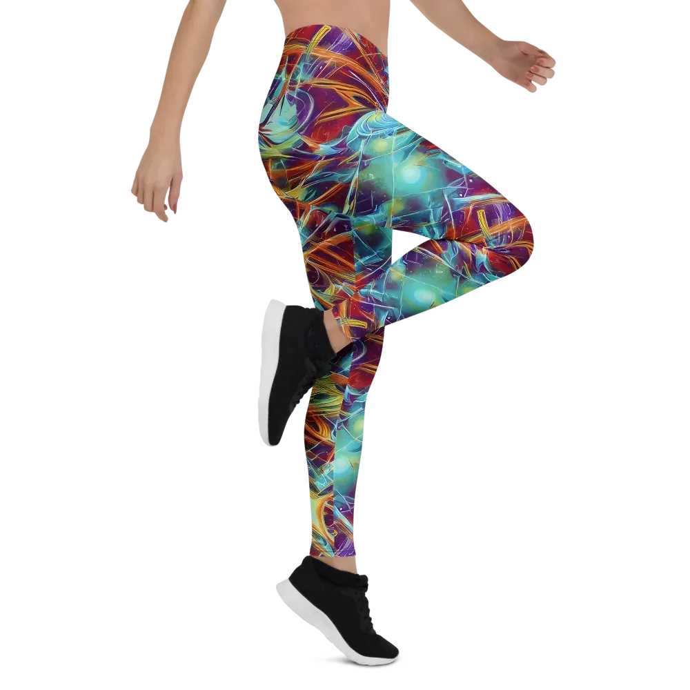 Turquoise Emberglass on Leggings — Right
