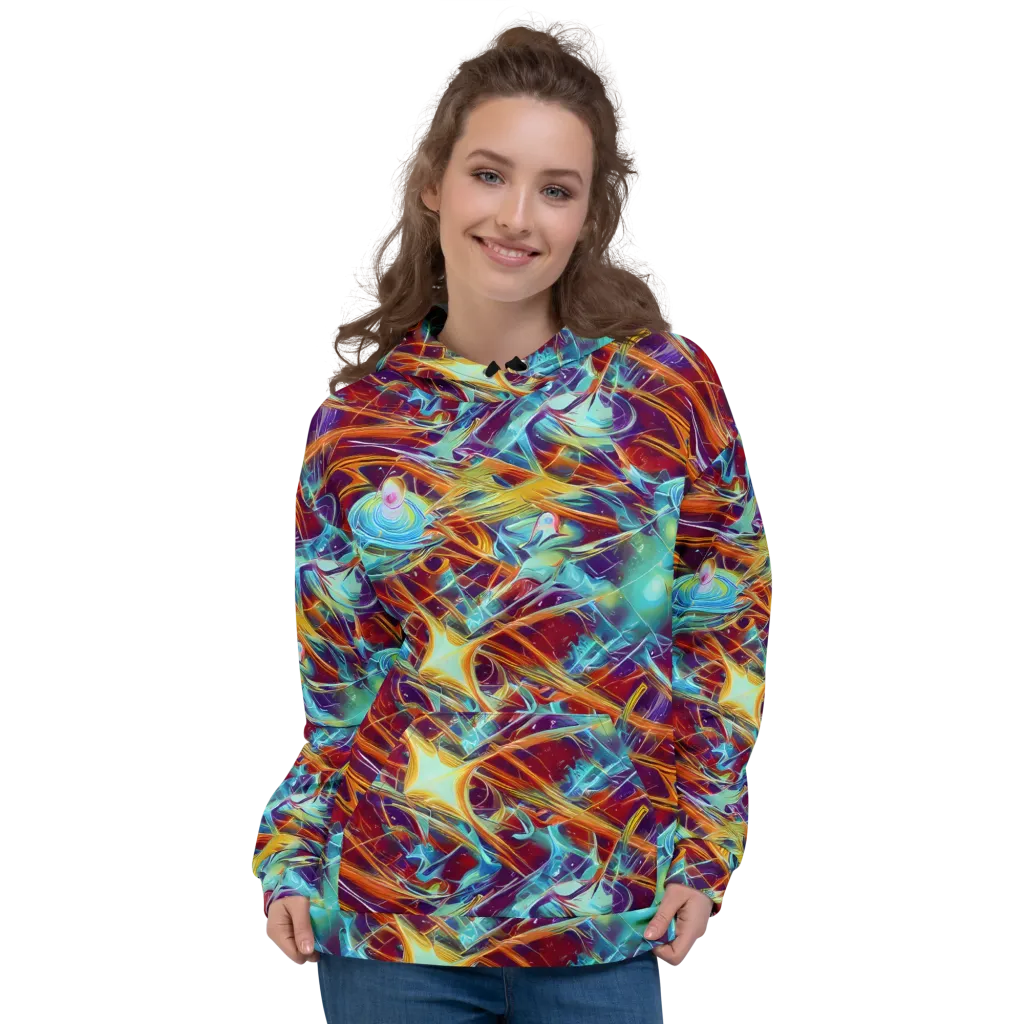 Turquoise Emberglass on Hoodie — Front