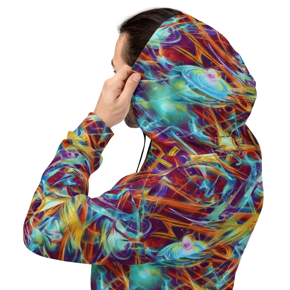 Turquoise Emberglass on Hoodie — Back