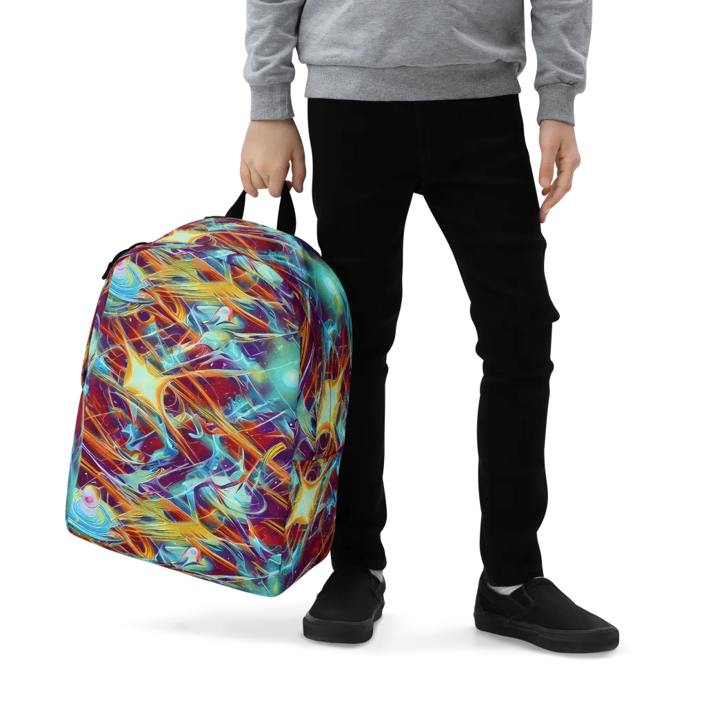 Turquoise Emberglass on Minimalist Backpack — Zoomed-in