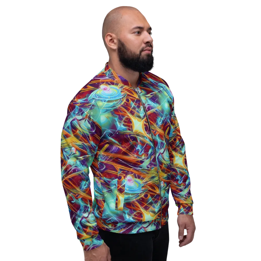 Turquoise Emberglass on Bomber Jacket — Right