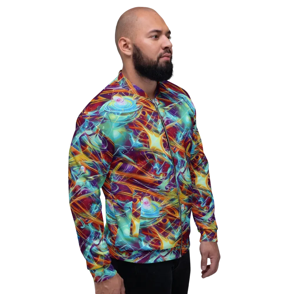 Turquoise Emberglass on Bomber Jacket — Right