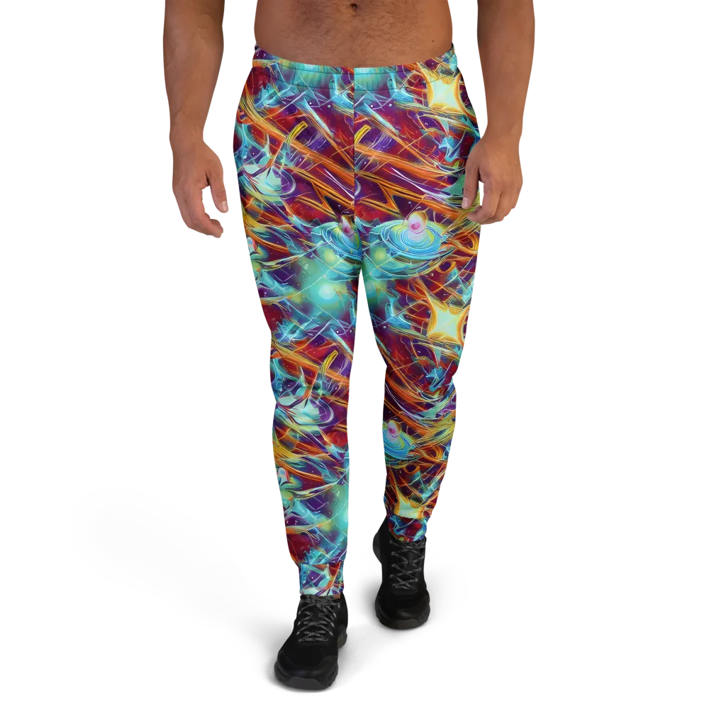 Turquoise Emberglass on Men's Joggers — Front