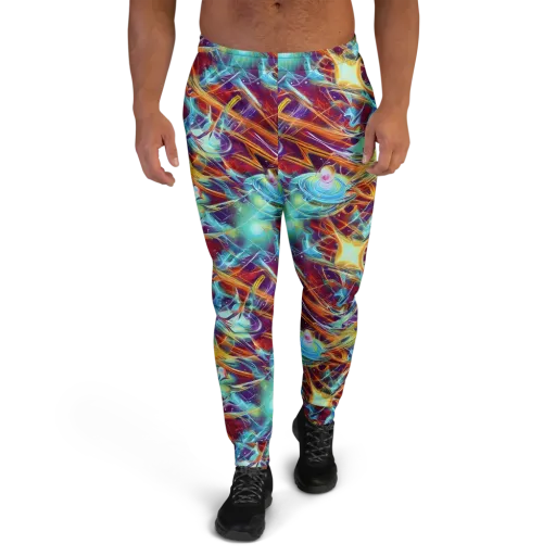 Turquoise Emberglass on a Men's Joggers