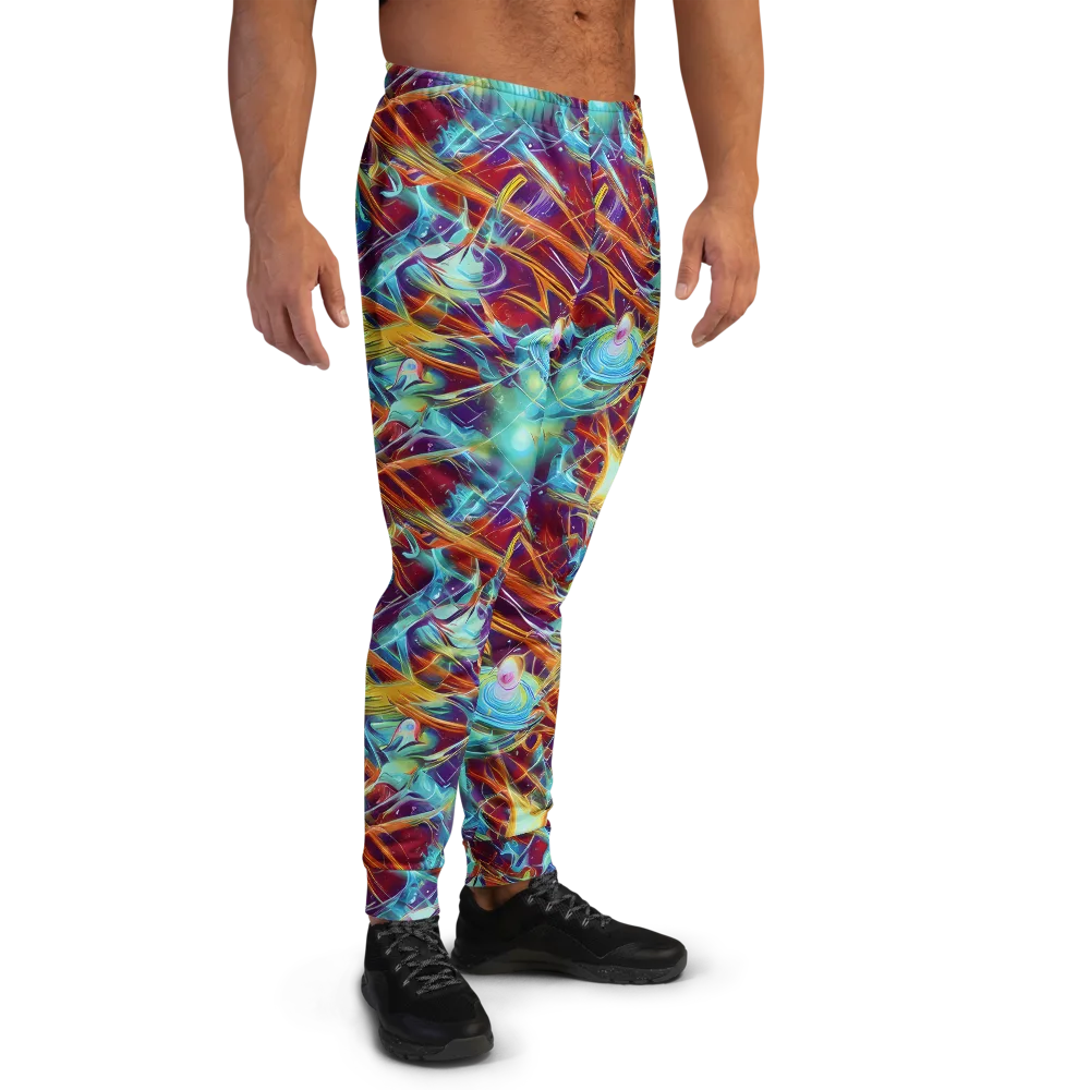 Turquoise Emberglass on Men's Joggers — Right