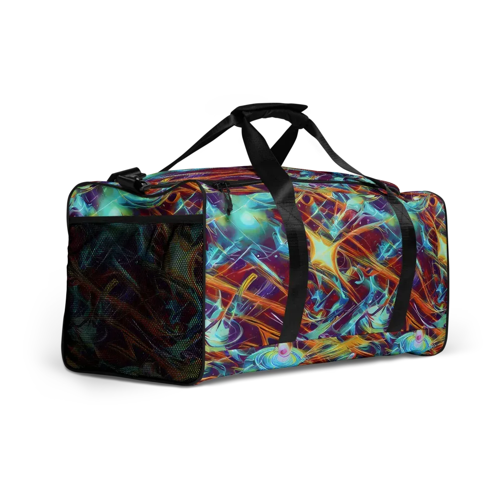 Turquoise Emberglass on Duffle Bag — Right Front