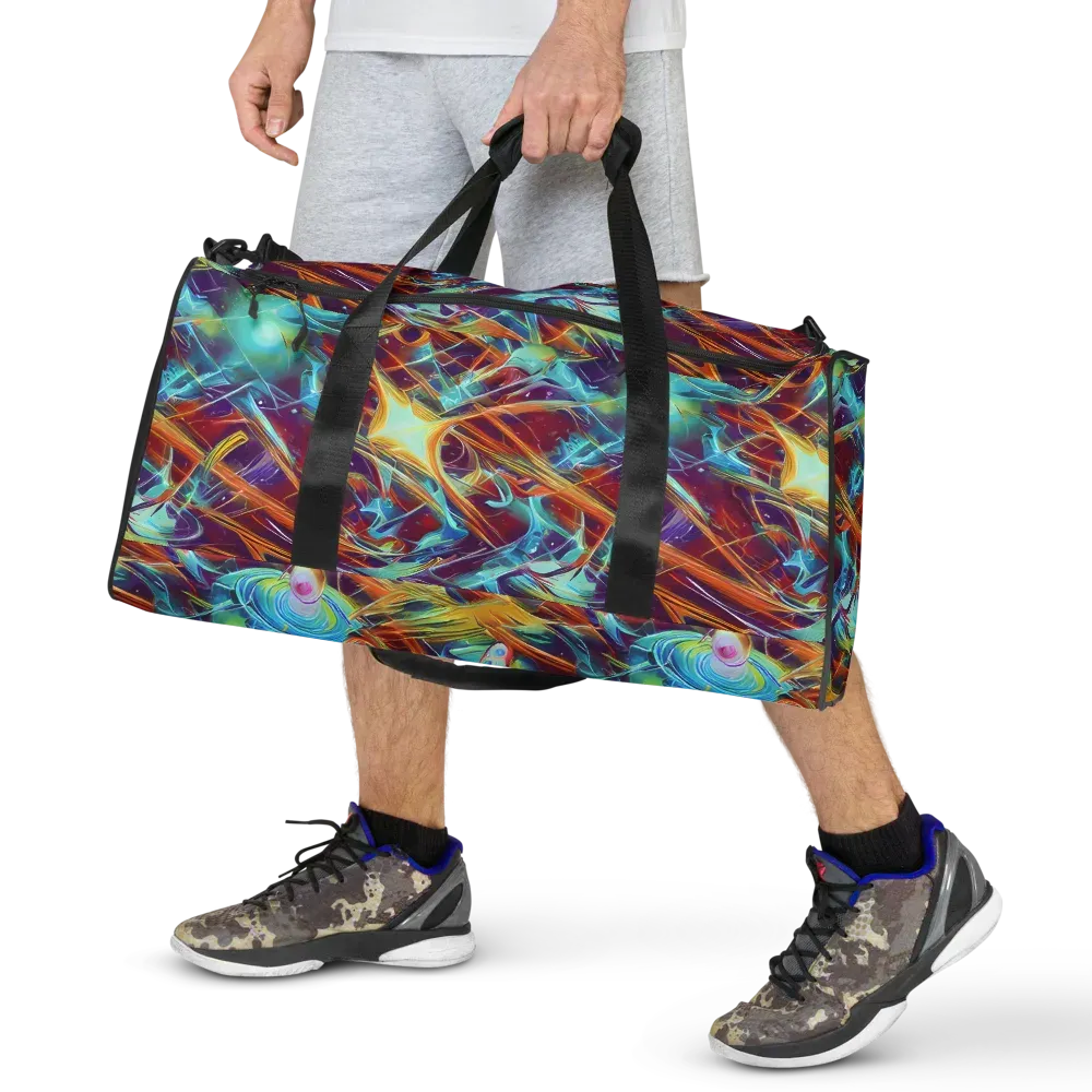 Turquoise Emberglass on Duffle Bag — Front