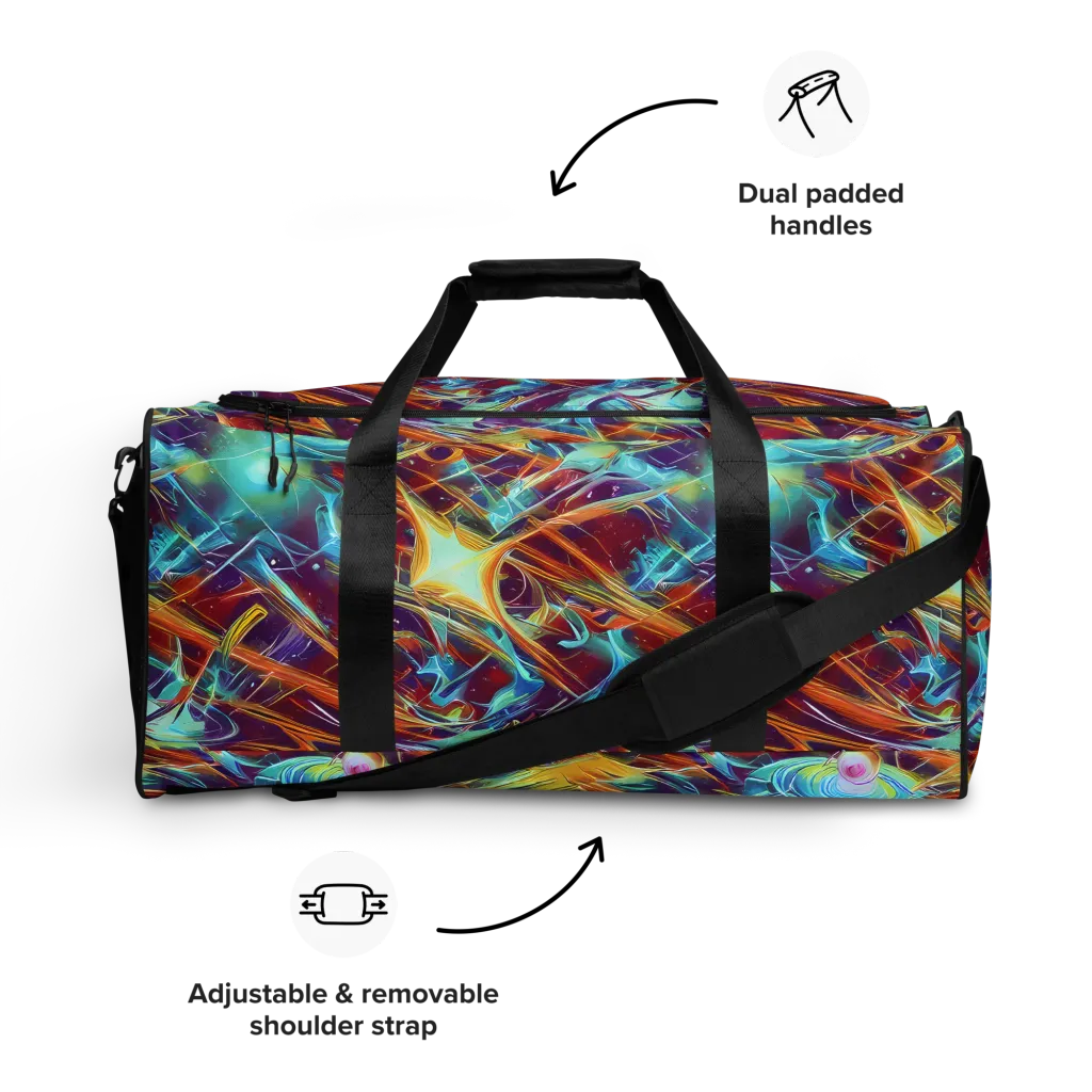 Turquoise Emberglass on Duffle Bag — Front