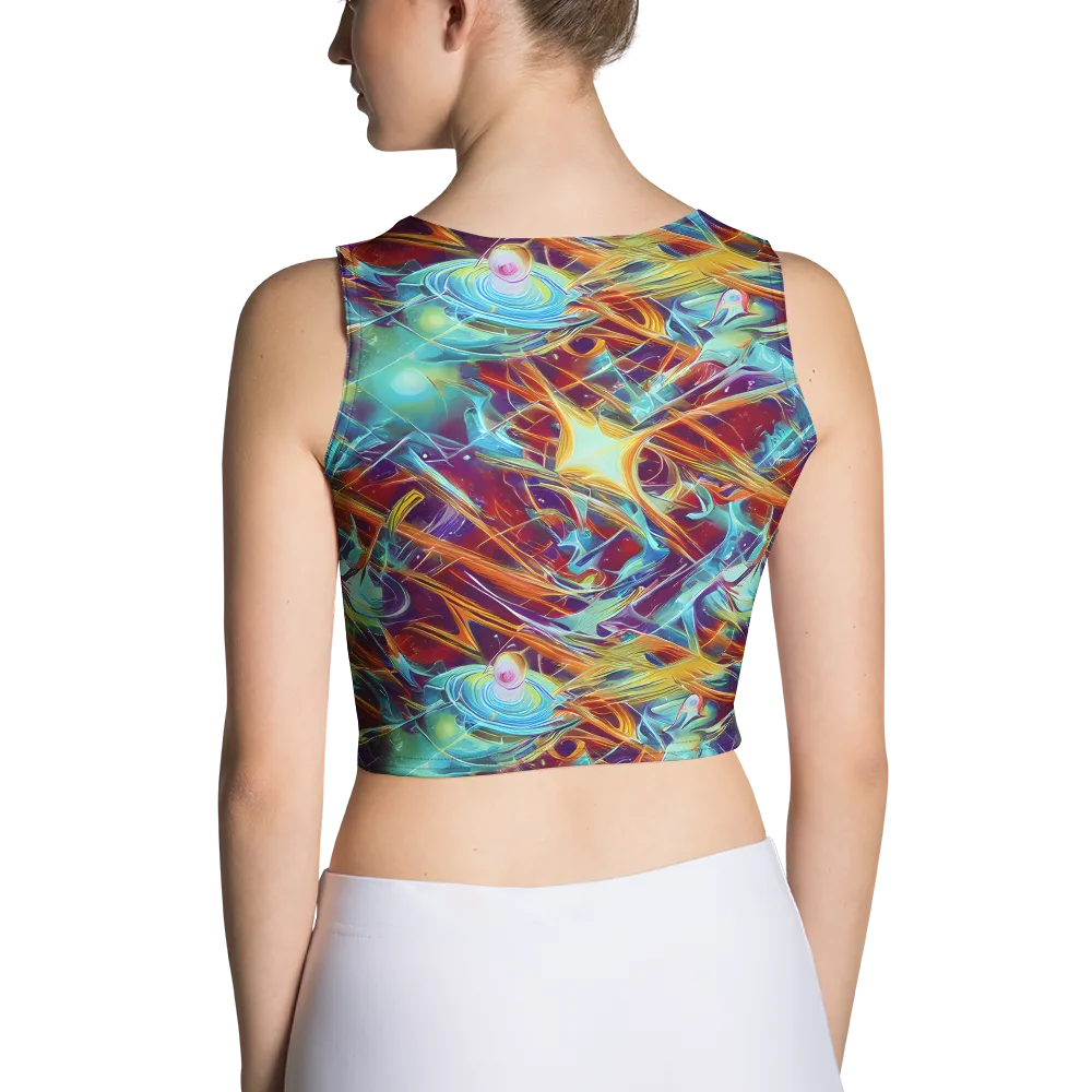 Turquoise Emberglass on Crop Top — Back
