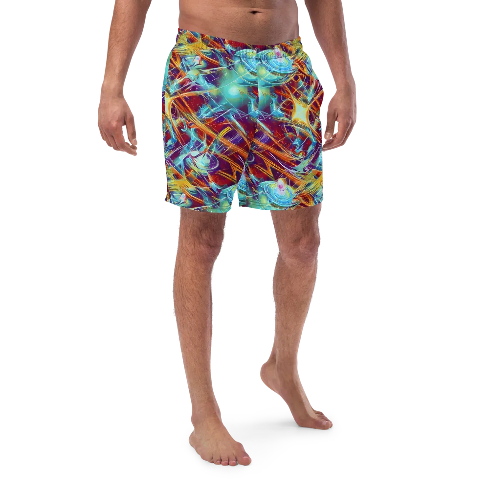 Turquoise Emberglass on Swim Trunks — Front