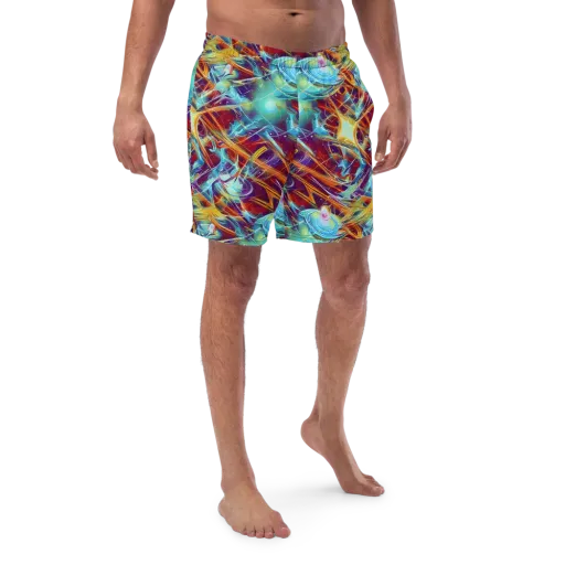Turquoise Emberglass on a Swim Trunks