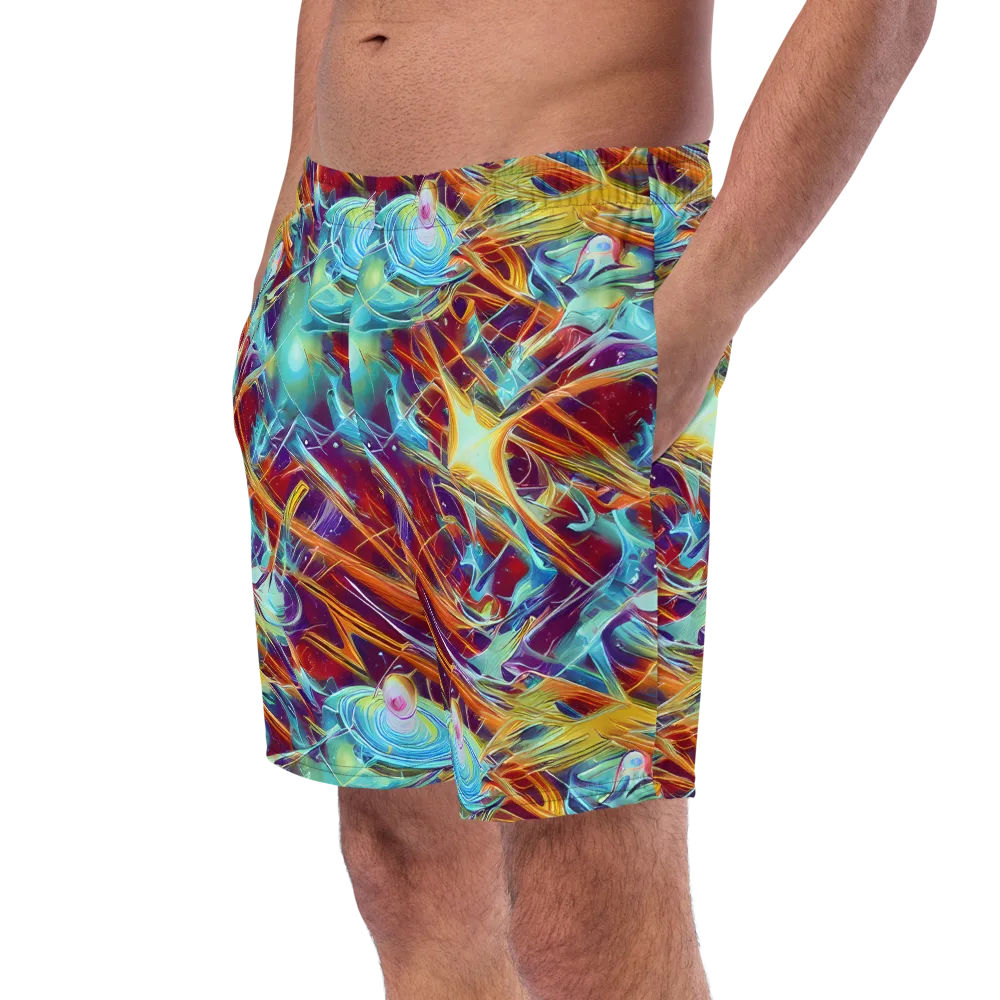 Turquoise Emberglass on Swim Trunks — Left Front