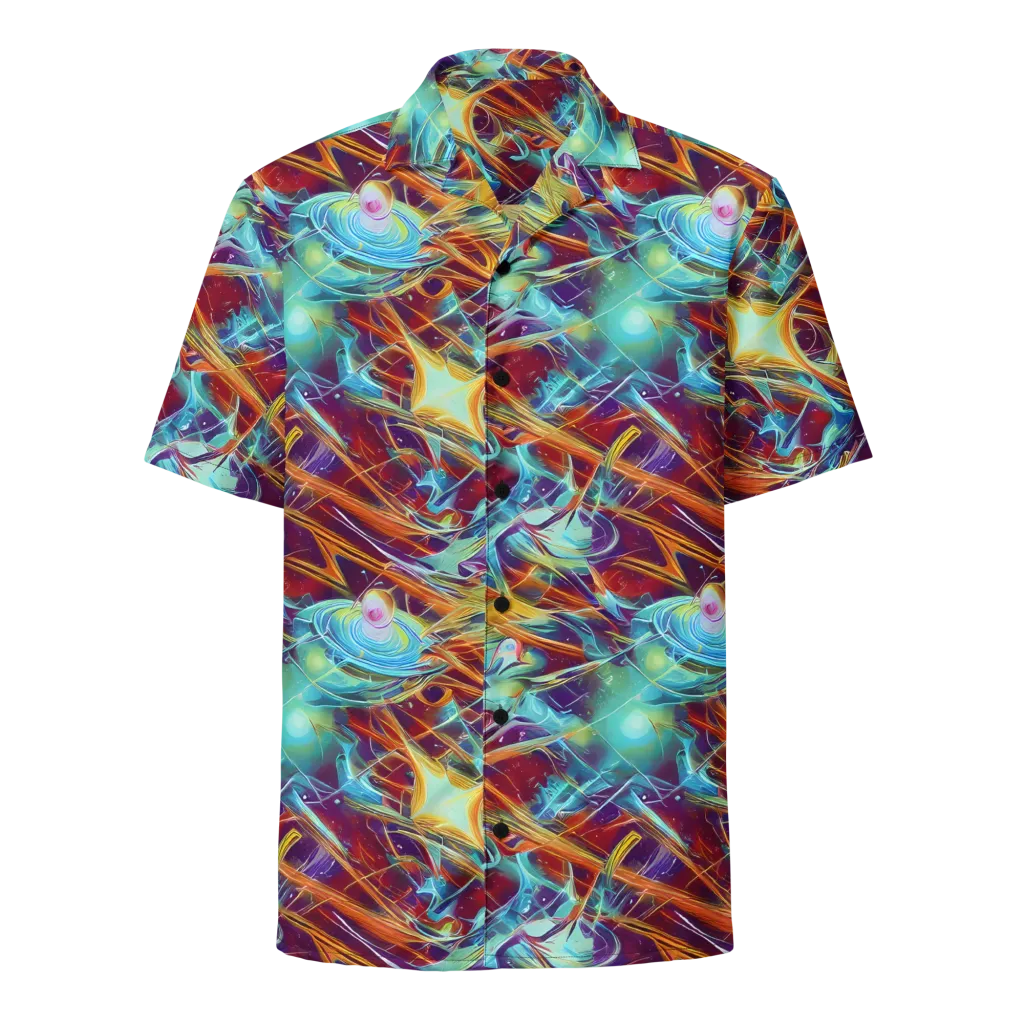 Turquoise Emberglass on Button Shirt — Front
