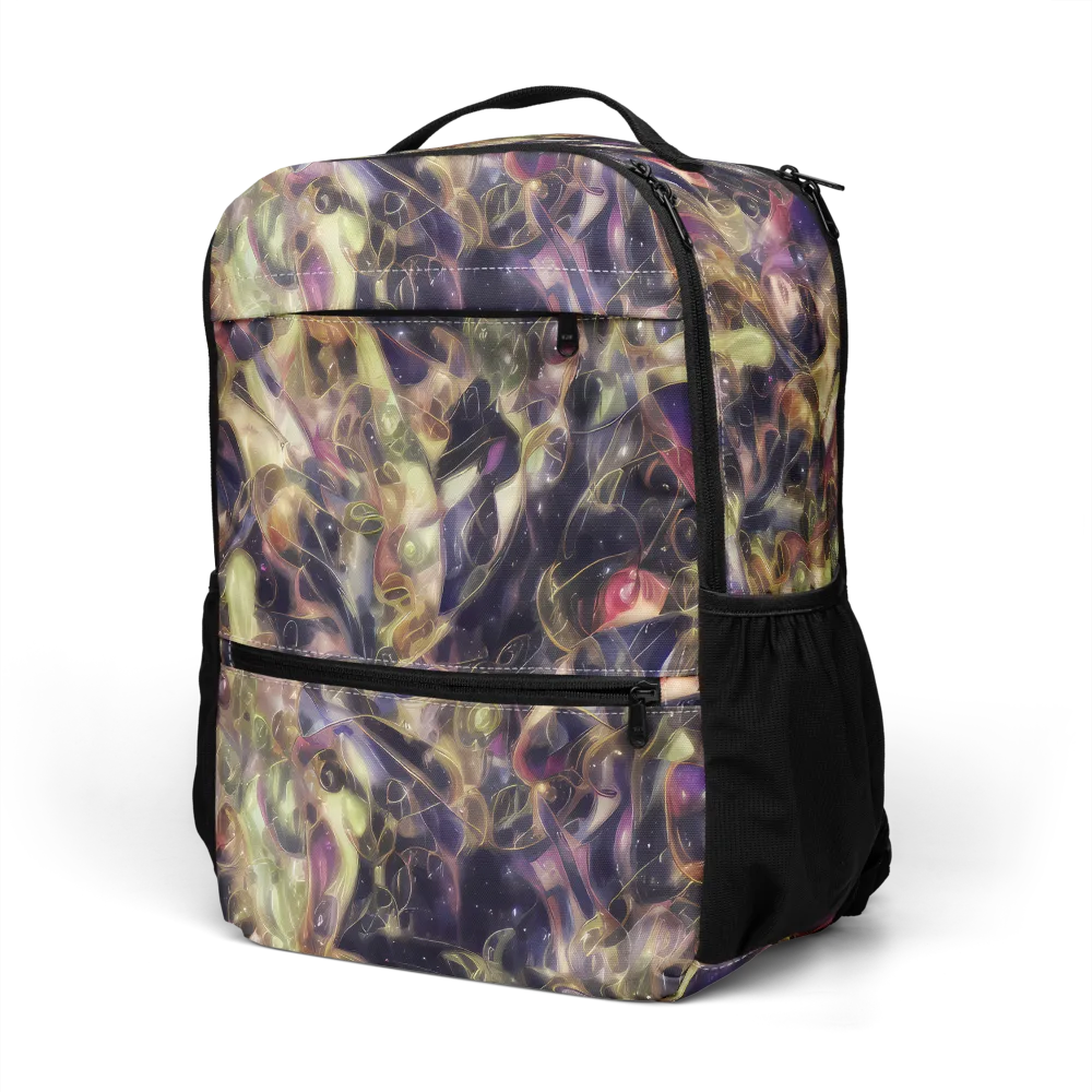 Galactic Drapery on Utility Backpack — Left Front
