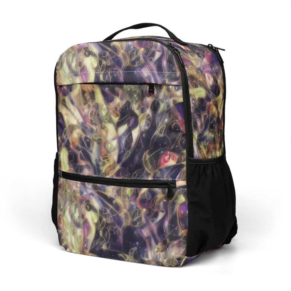 Galactic Drapery on Utility Backpack — Left Front