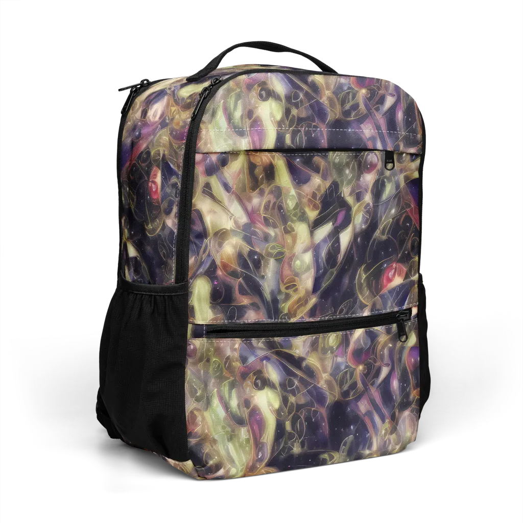 Galactic Drapery on Utility Backpack — Right Front