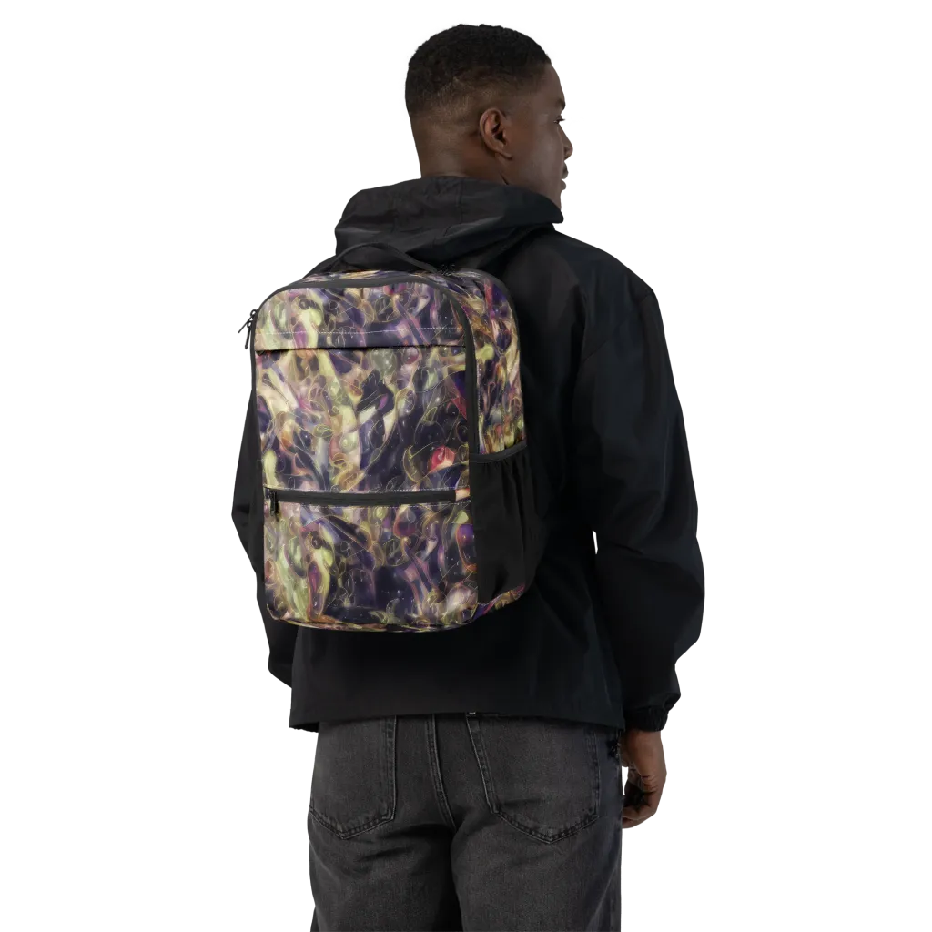 Galactic Drapery on Utility Backpack — Back