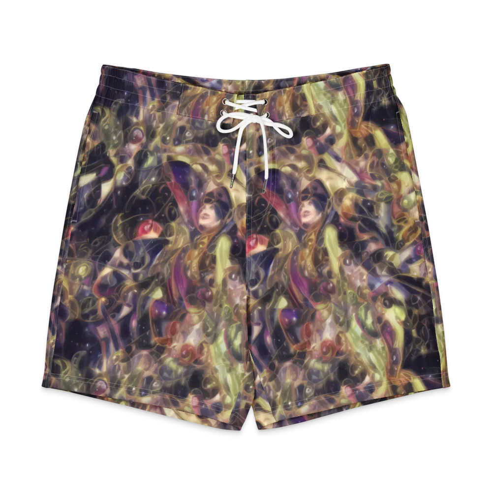 Galactic Drapery on Men's Board Shorts — Front