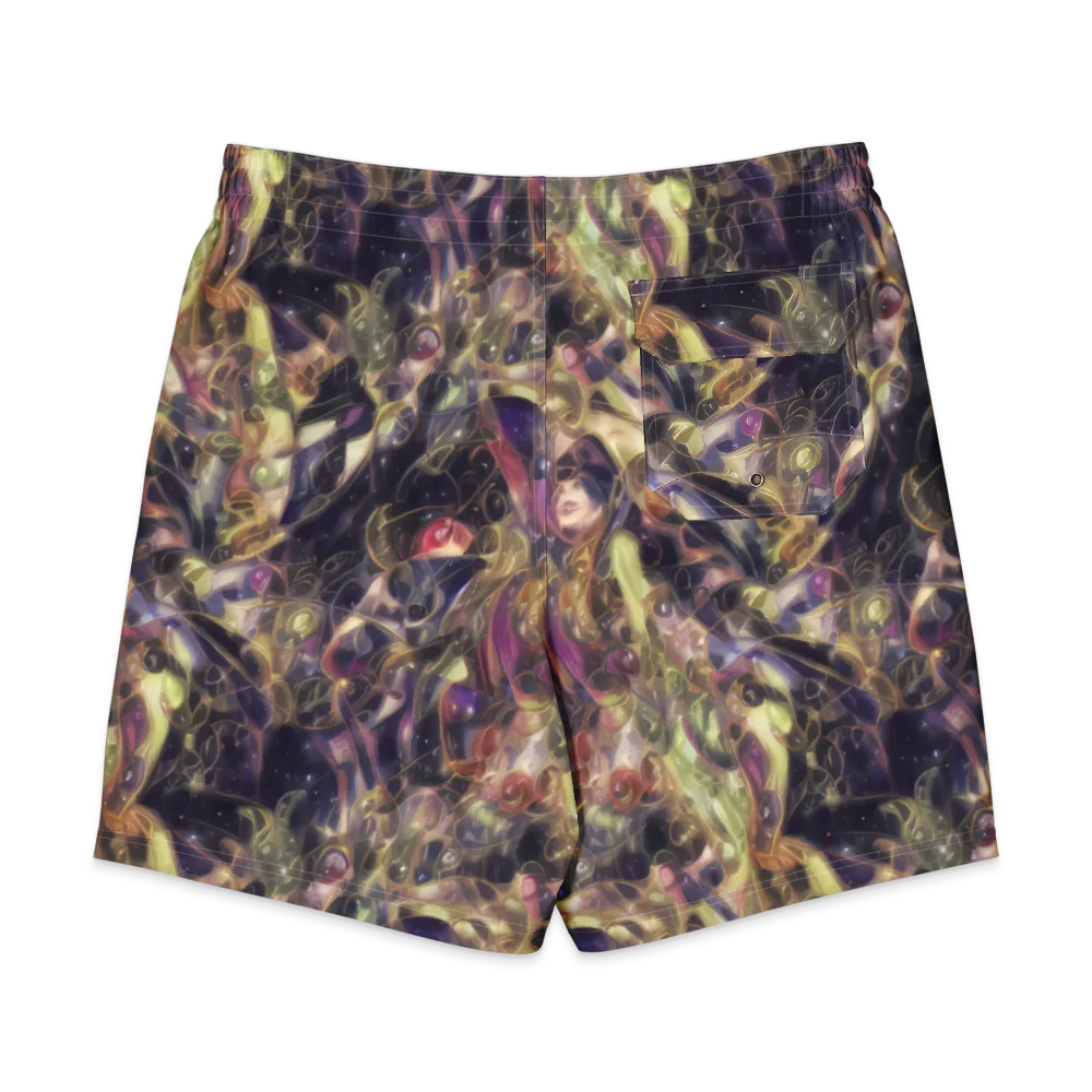 Galactic Drapery on Men's Board Shorts — Back