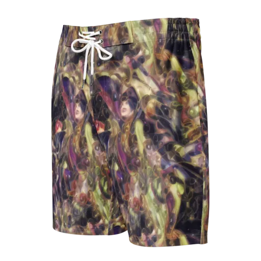 Galactic Drapery on a Men's Board Shorts