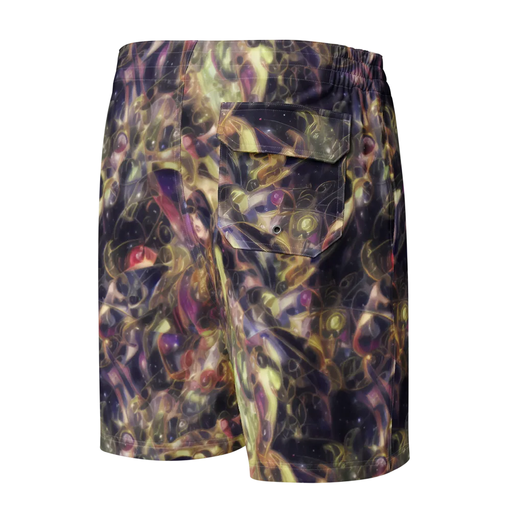 Galactic Drapery on Men's Board Shorts — Back