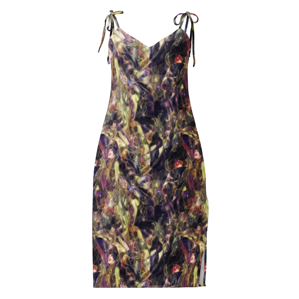 Galactic Drapery on Slip Dress — Front
