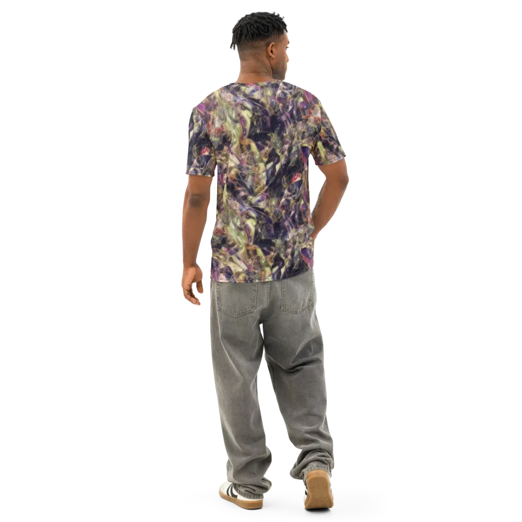 Galactic Drapery on Men's Cotton Crew Neck T-Shirt — Back