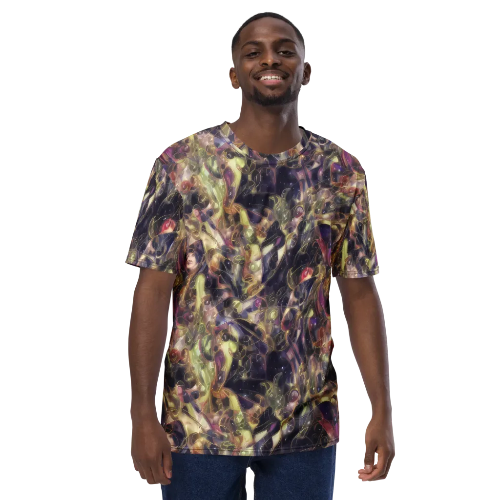 Galactic Drapery on Men's Crew Neck T-Shirt — Front