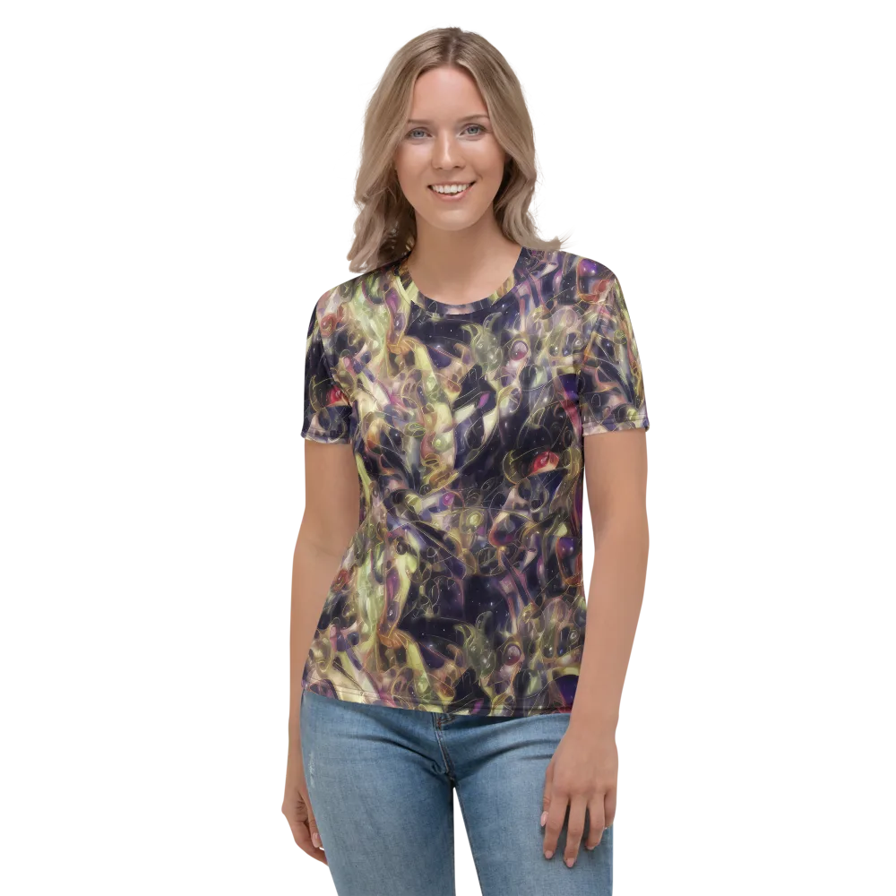 Galactic Drapery on Women's Crew Neck T-Shirt — Front