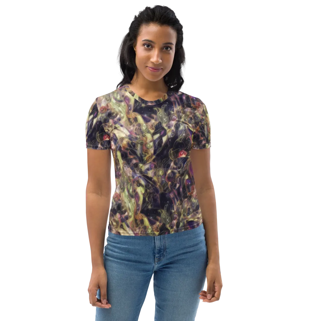 Galactic Drapery on Women's Crew Neck T-Shirt — Front