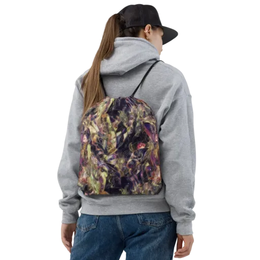 Galactic Drapery on a Drawstring Bag